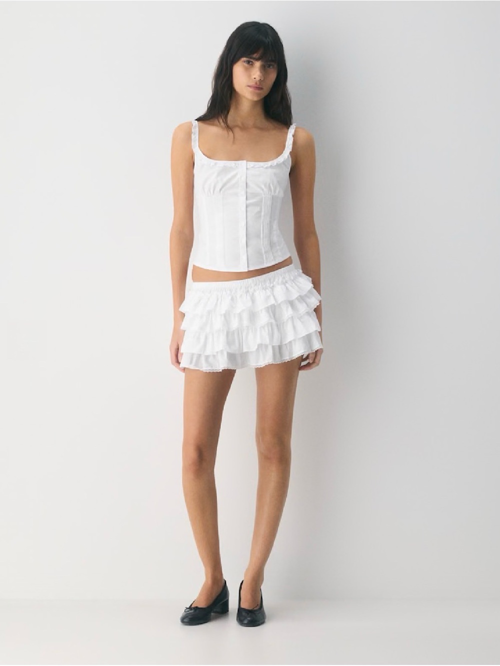 Aritzia Gumdrop Poplin Top